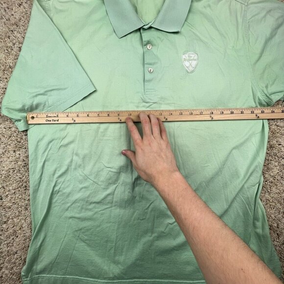 Peter Millar Green Polo Size XL Cotton Highlander Golf Course Club Mens S/S - Picture 7 of 9